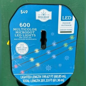 Christmas Holiday Lights LED Microdot Multicolor New and sealed!!!